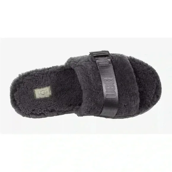 [US8]UGG  Black TREADLITE WOOL Lined Platform Sandal - Picture 2 of 8